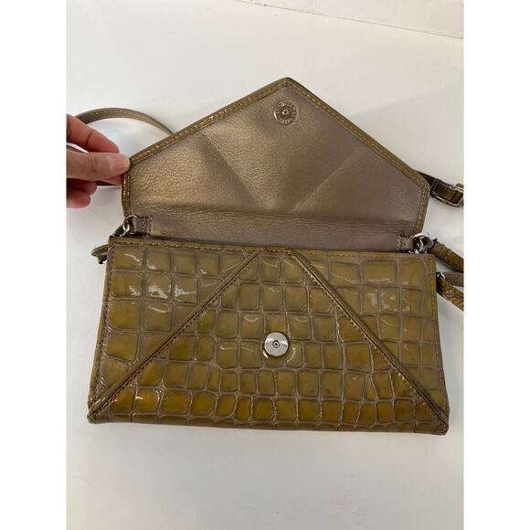 BRIGHTON, SMALL EMBOSSED ANIMAL PATTON LEATHER CROSSBODY BAG - Picture 8 of 16